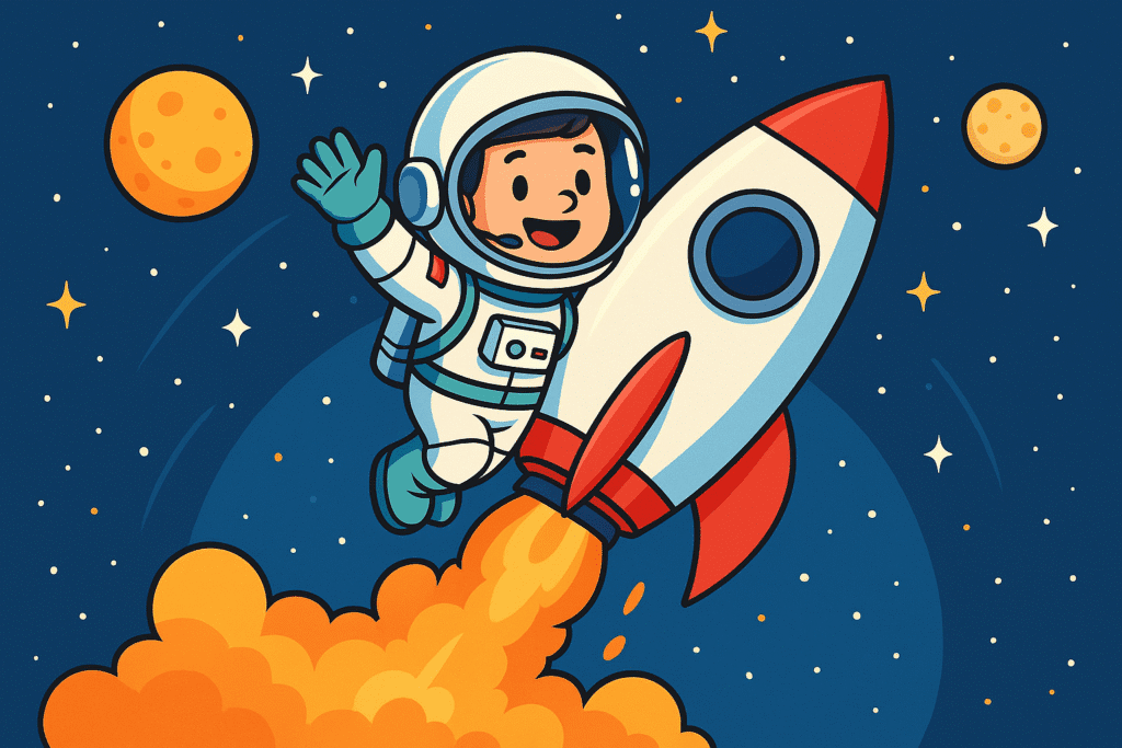 How do astronauts go to space
