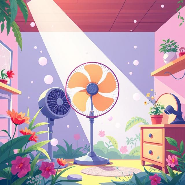 how does a fan cool the room