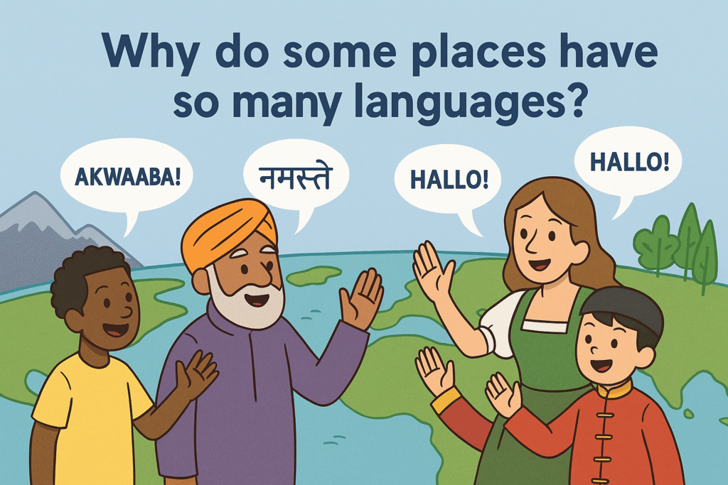 Why do some places have so many languages