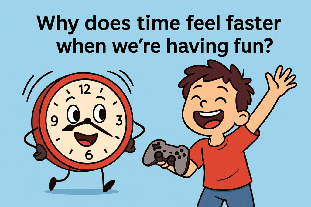 Why does time feel faster when we're having fun