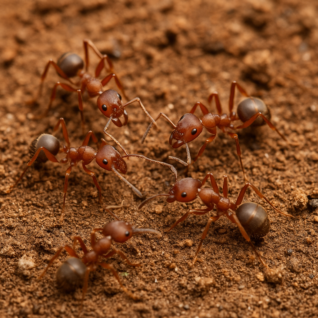 How do ants work together in a colony