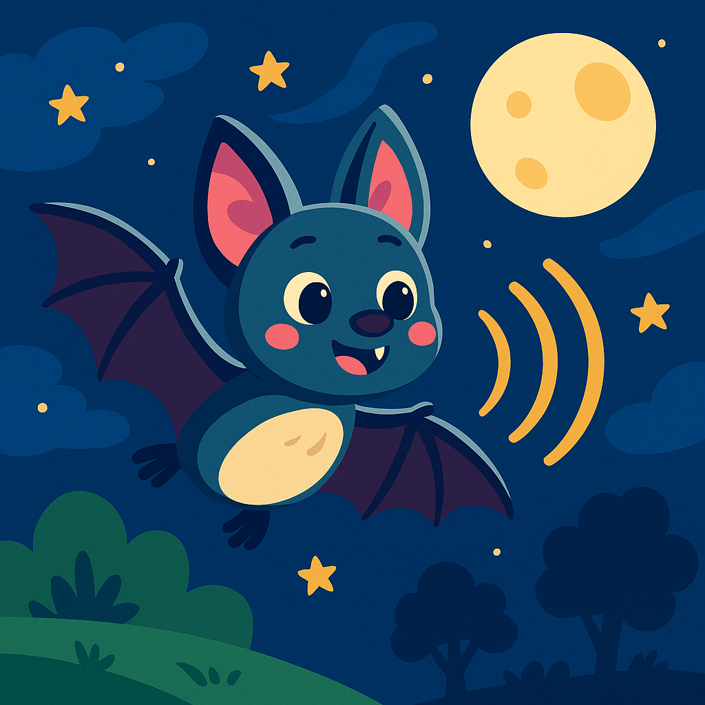 How do bats 'see' in the dark