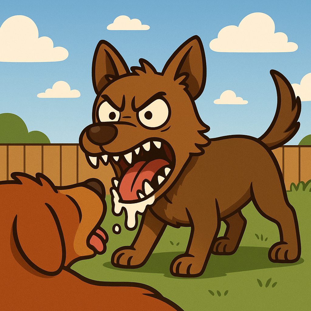 How does a dog get rabies from another dog
