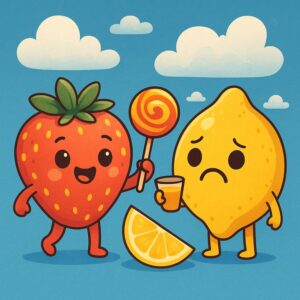 What makes something taste sweet or sour