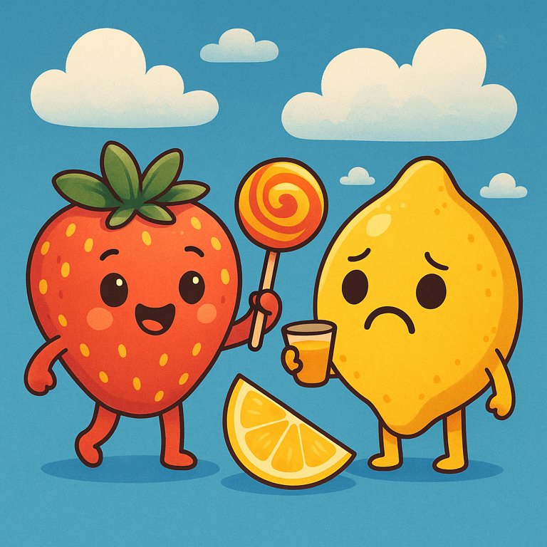 What makes something taste sweet or sour