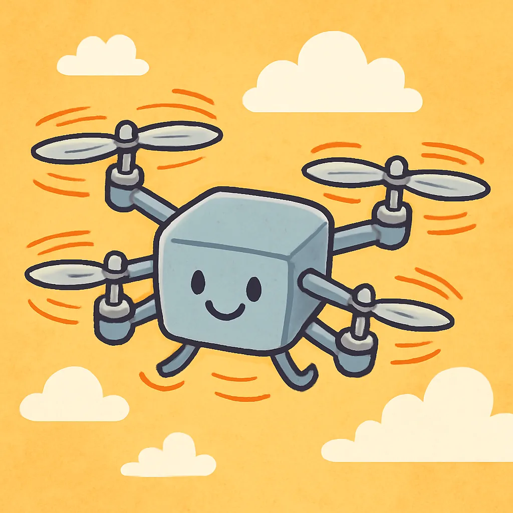 How do drones stay balanced in the air